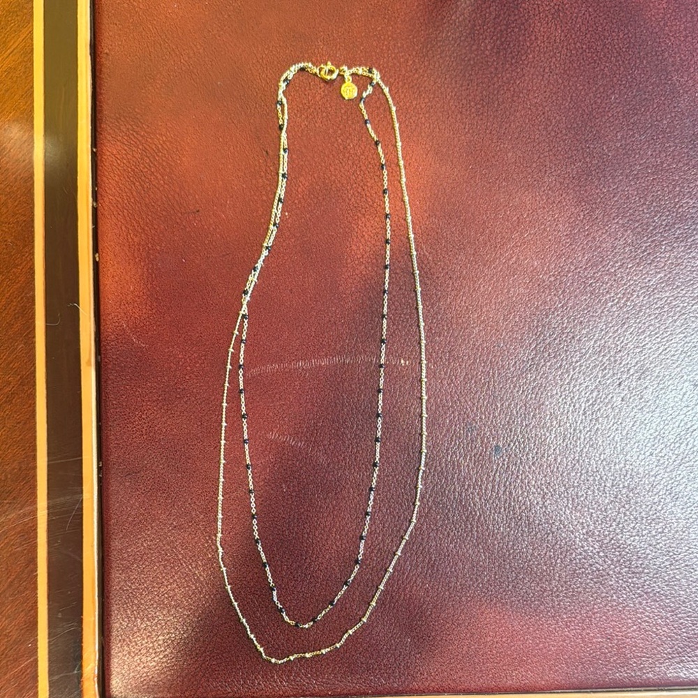 Gorjana Elegant Gold and Black Necklace